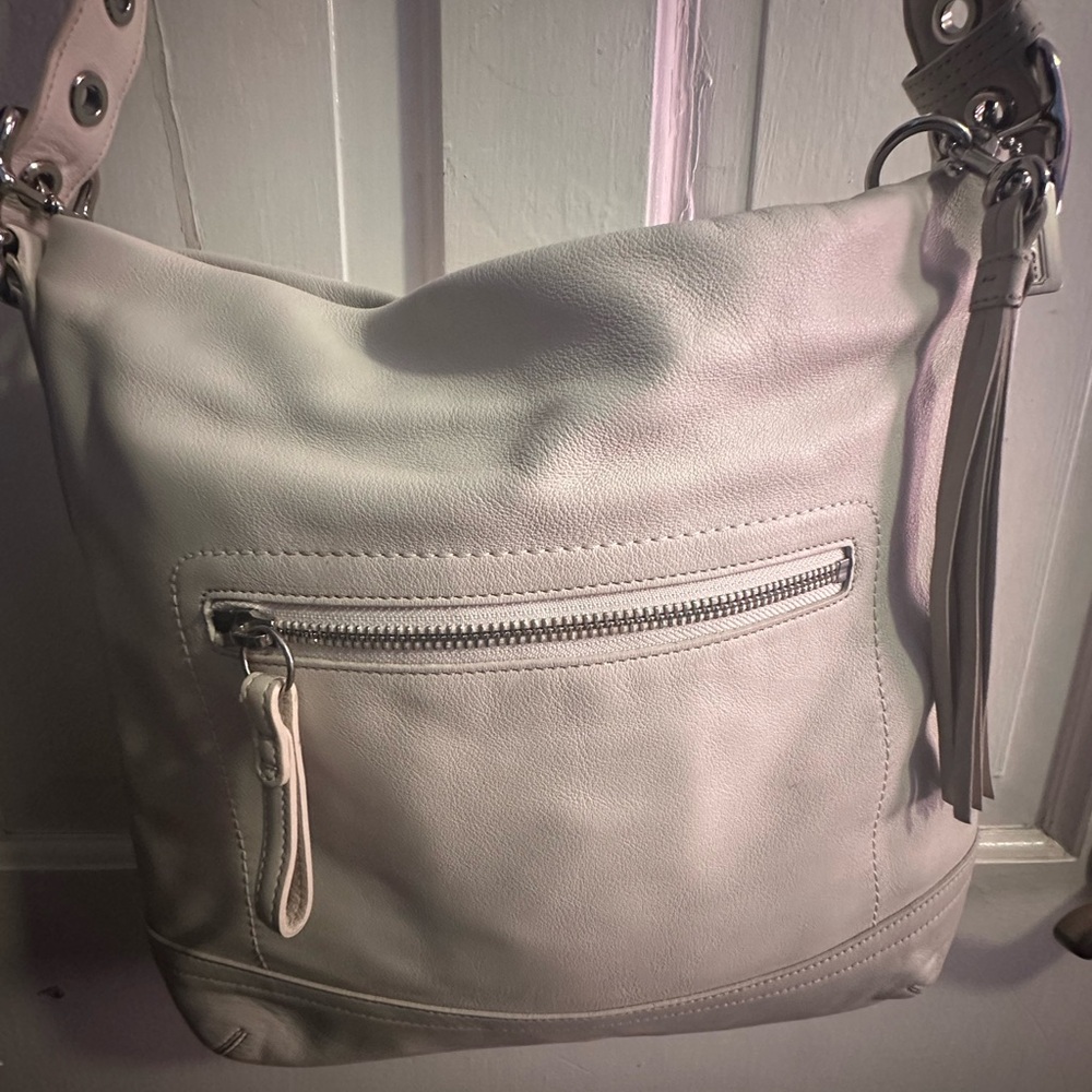 White Coach Hobo Crossbody Bag